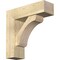 Ekena Millwork Legacy Block Rough Sawn Bracket w/ Offset Brace, Douglas Fir, 8"W x 26"D x 26"H BKT0806X26X26LEC05RDF - alternate 1